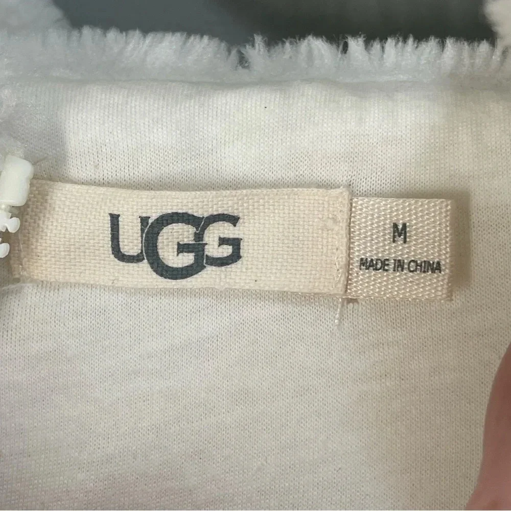 UGG AUSTRALIA KAILANI SHERPA HOODIE  PULLOVER CREAM SIZE M - Picture 11 of 14
